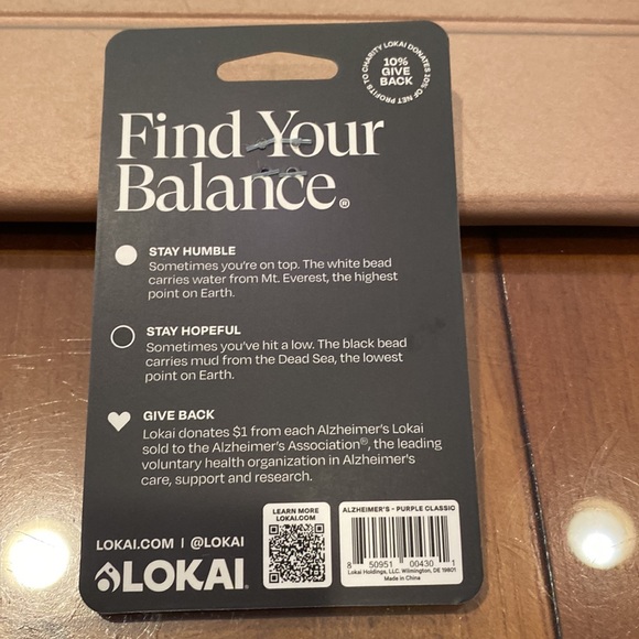 Brand new size medium Lokai bracelet color purple - Picture 5 of 6